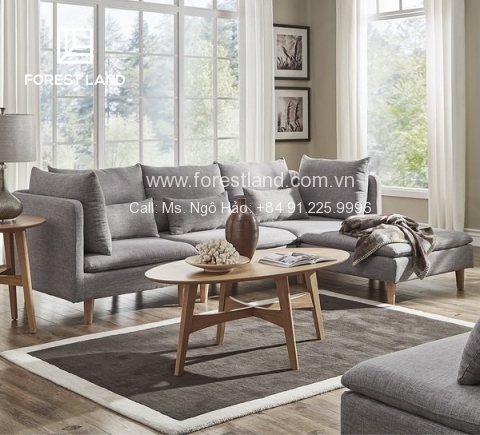 Ghế sofa bọc vải đẹp mê mẩn dành cho phòng khách mùa đông